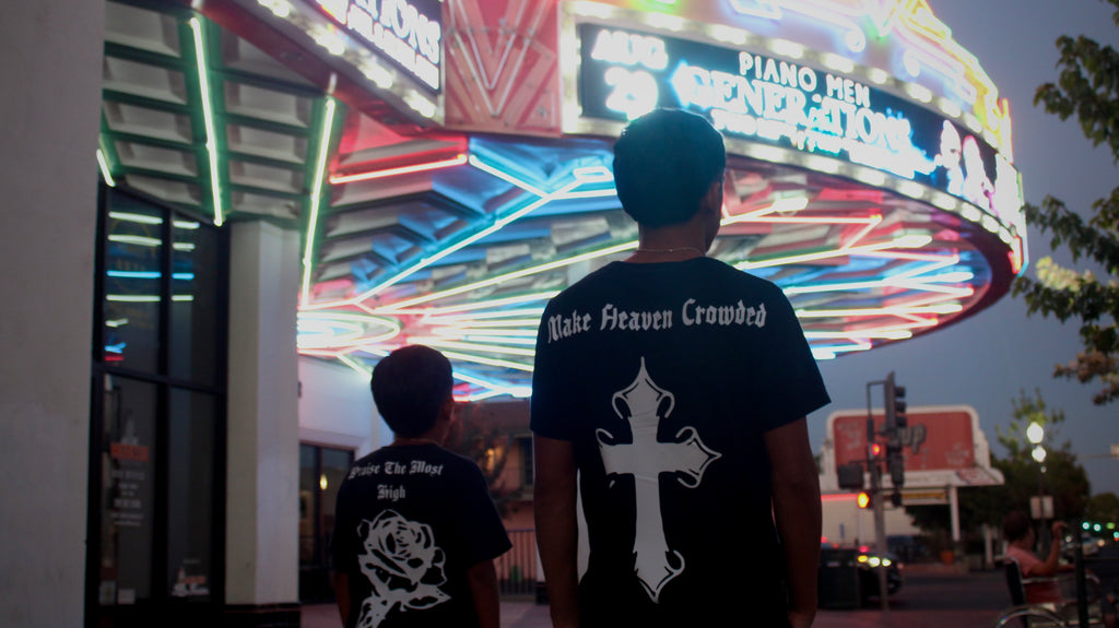MAKE HEAVEN CROWDED TEE