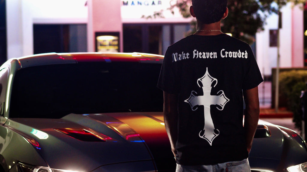 MAKE HEAVEN CROWDED TEE